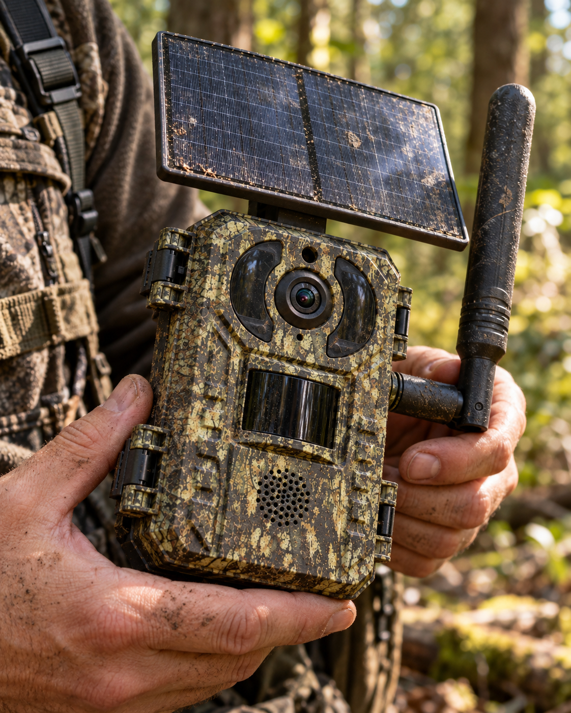 Hunter Solar 4G Pro – Caméra de Chasse Solaire avec Vision Nocturne HD