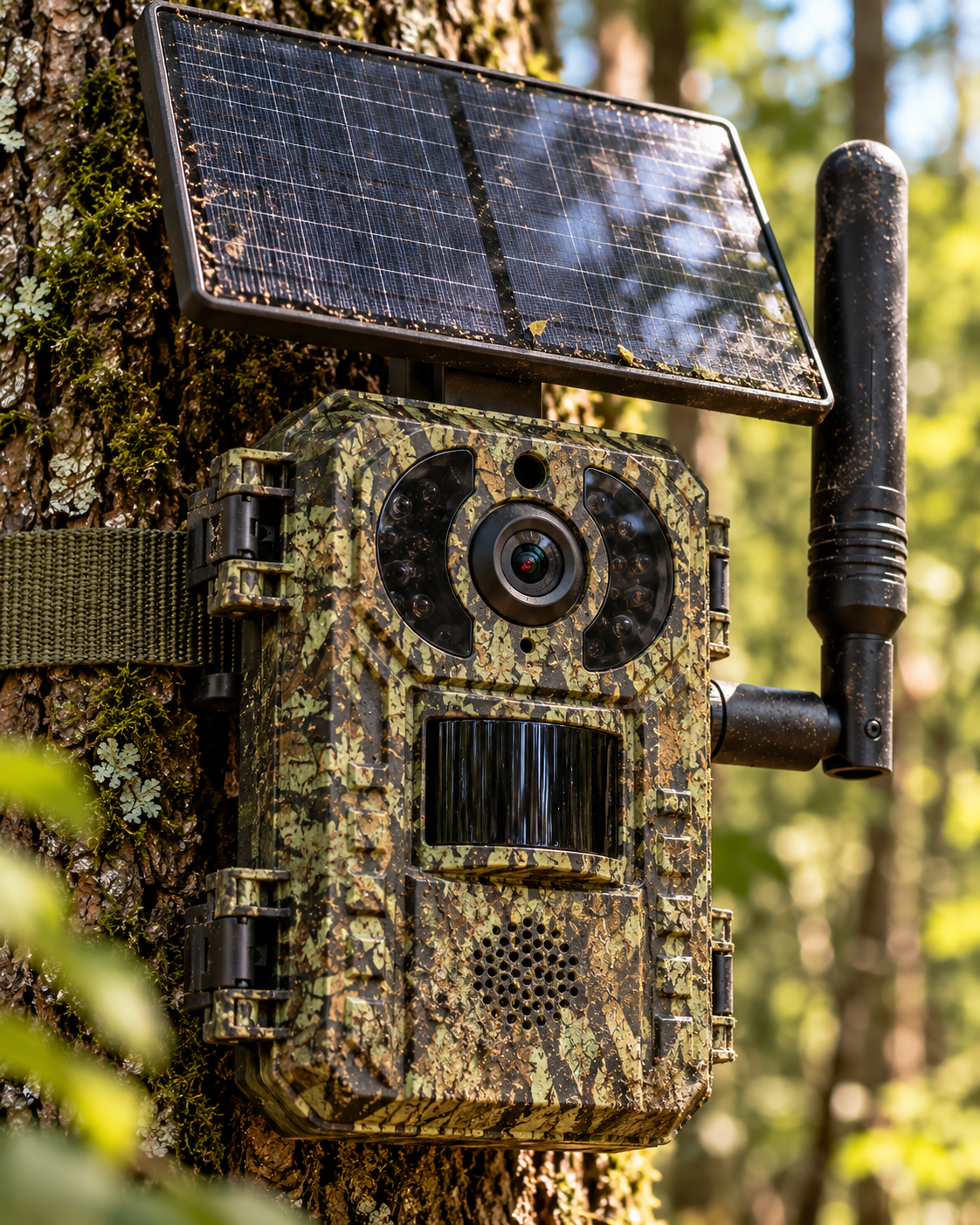 Hunter Solar 4G Pro – Caméra de Chasse Solaire avec Vision Nocturne HD